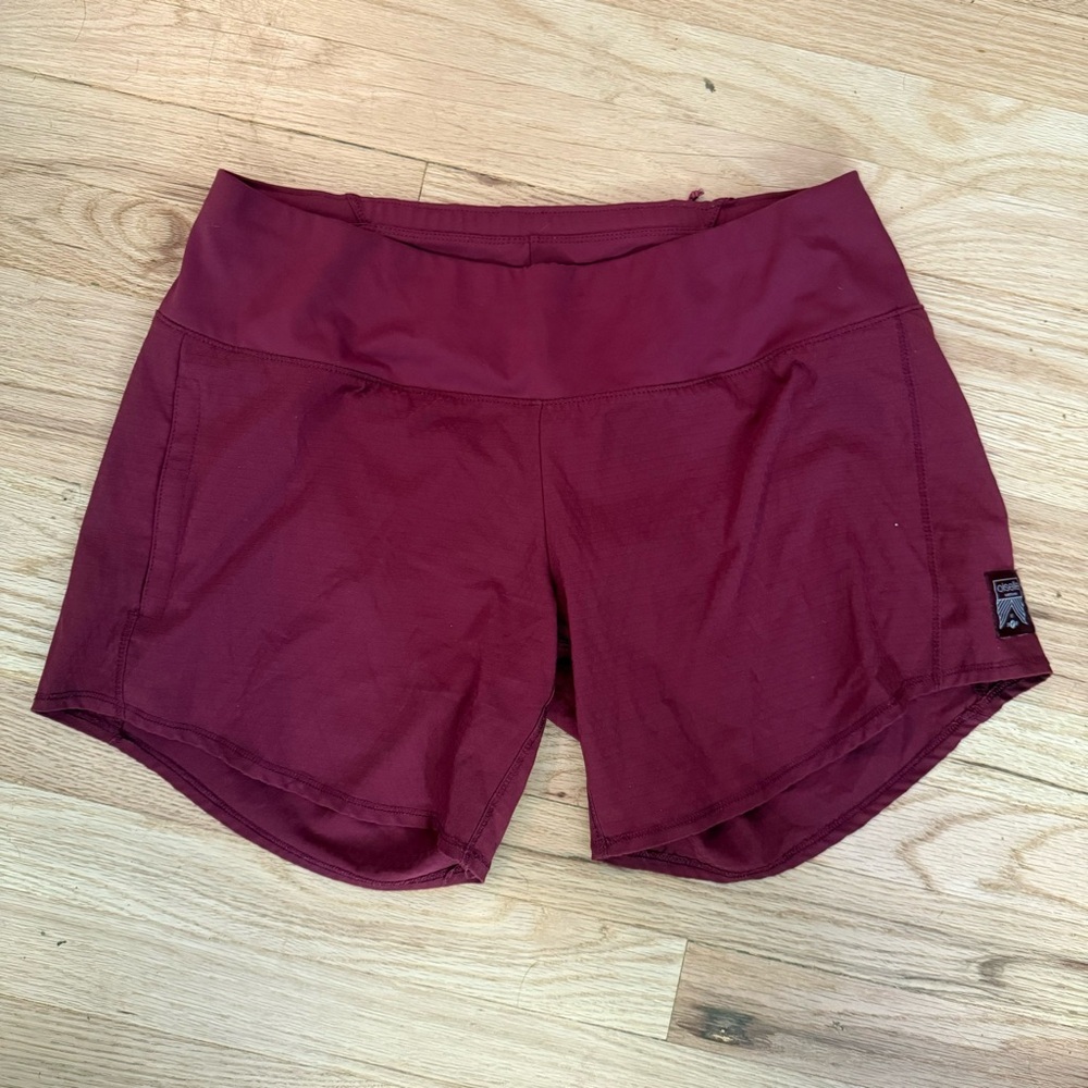 oiselle long roga shorts